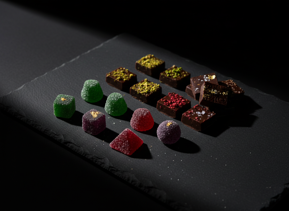 Cannabis edibles gummies and chocolates